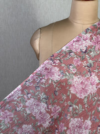 Printed Mul Chanderi Fabric