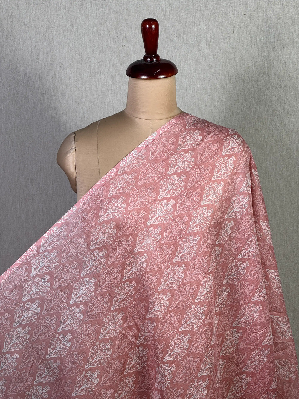 Printed Mul Chanderi Fabric