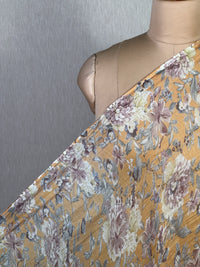 Printed Mul Chanderi Fabric