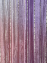 Pearl Line Embroidered 4D Silk Banarasi Chanderi Fabric