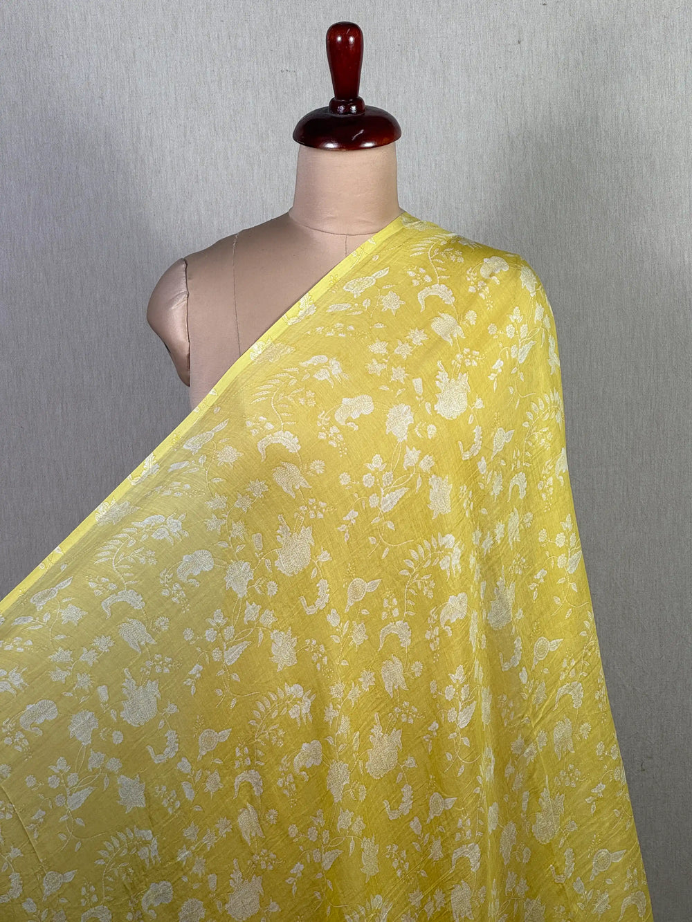 Printed Mul Chanderi Fabric