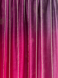 Pearl Line Embroidered 4D Silk Banarasi Chanderi Fabric