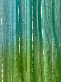 Pearl Line Embroidered 4D Silk Banarasi Chanderi Fabric
