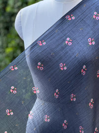 Digital Printed Mul Chanderi Fabric