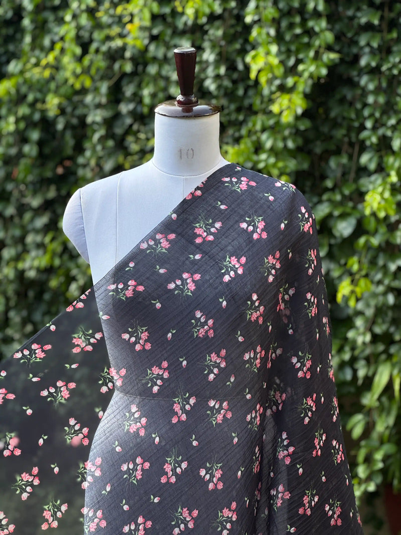 Digital Printed Mul Chanderi Fabric