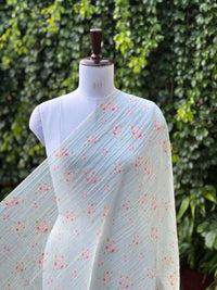 Digital Printed Mul Chanderi Fabric
