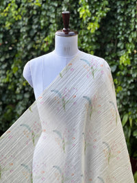 Digital Printed Mul Chanderi Fabric