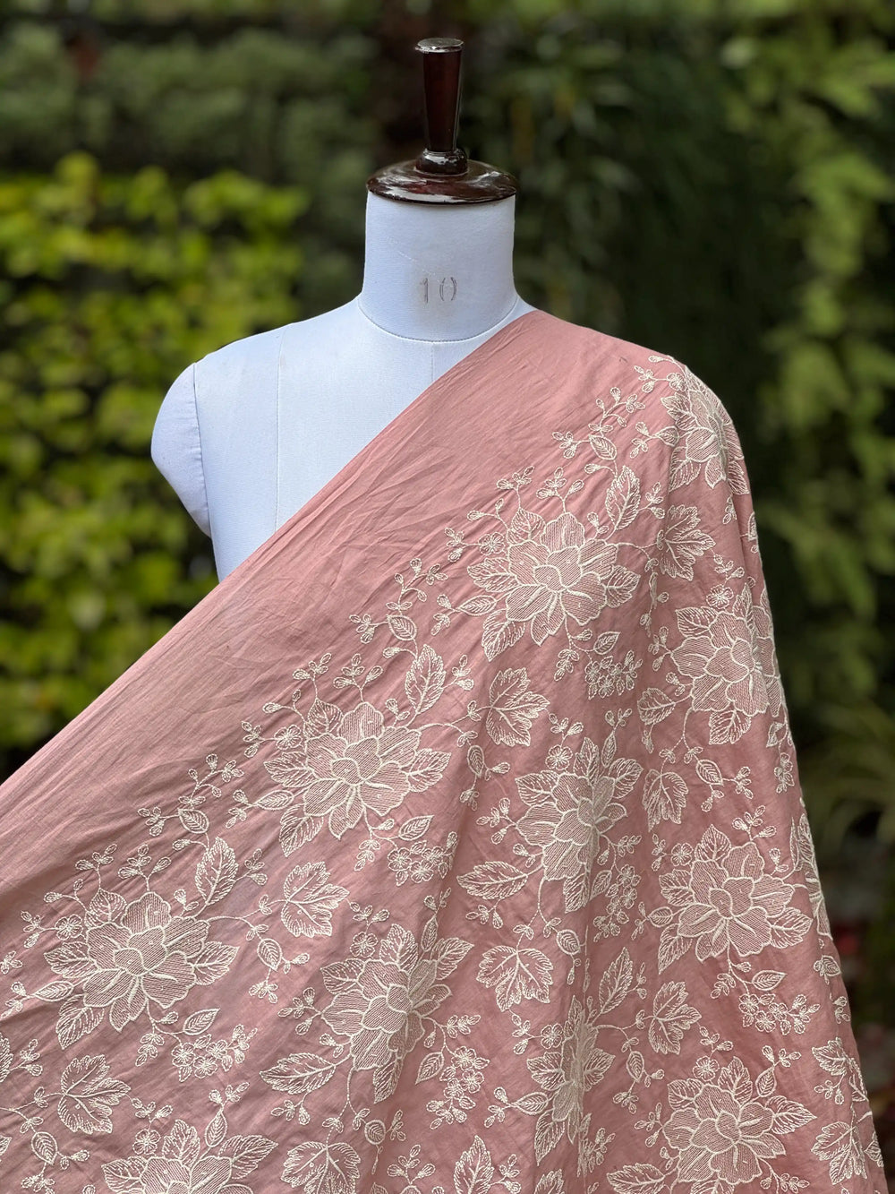 Embroidered  Mul Cotton Fabric