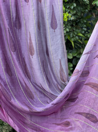 Block Printed 4D Banarasi Silk Chanderi Fabrics