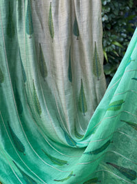 Block Printed 4D Banarasi Silk Chanderi Fabrics