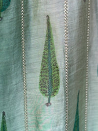Block Printed 4D Banarasi Silk Chanderi Fabrics