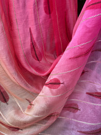 Block Printed 4D Banarasi Silk Chanderi Fabrics