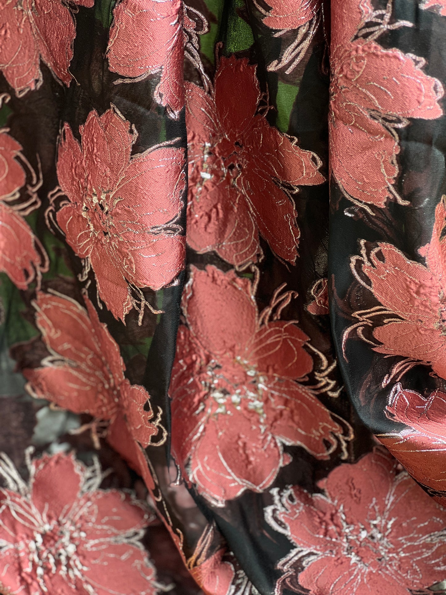 Imported Jacquard Organza Fabric