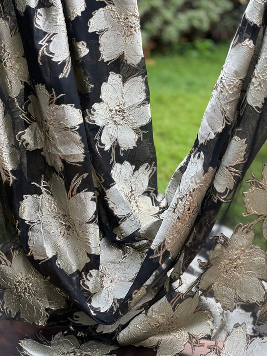 Imported Jacquard Organza Fabric