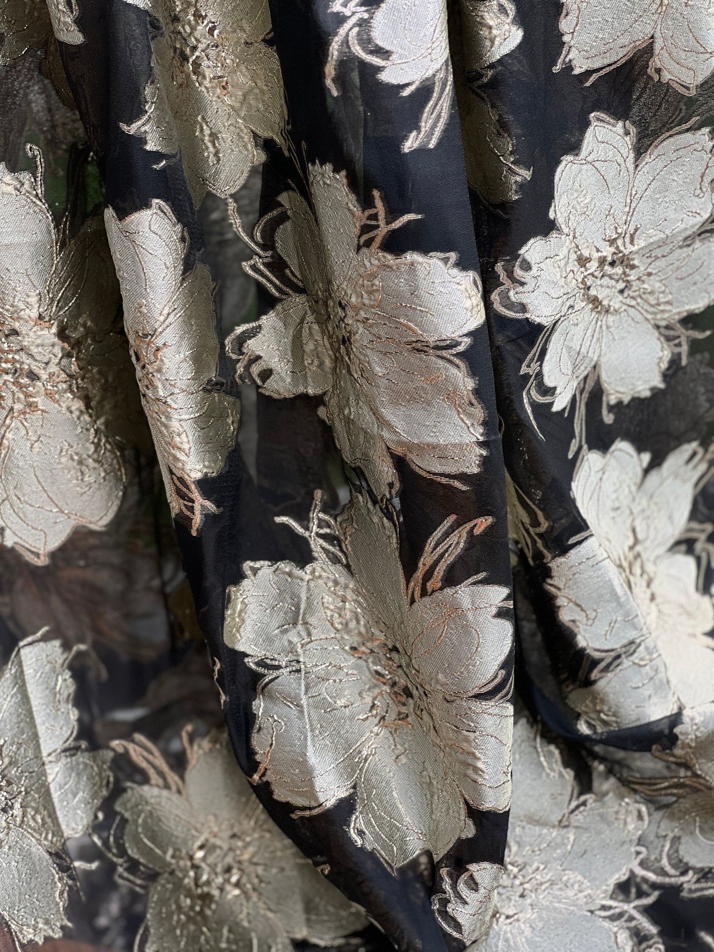 Imported Jacquard Organza Fabric