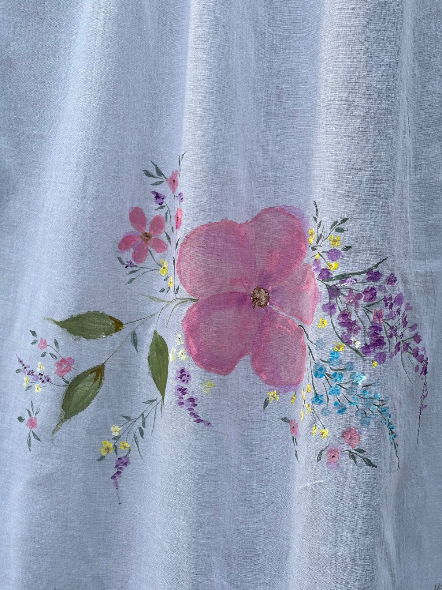 Hand Painted Mul Cotton Dupatta