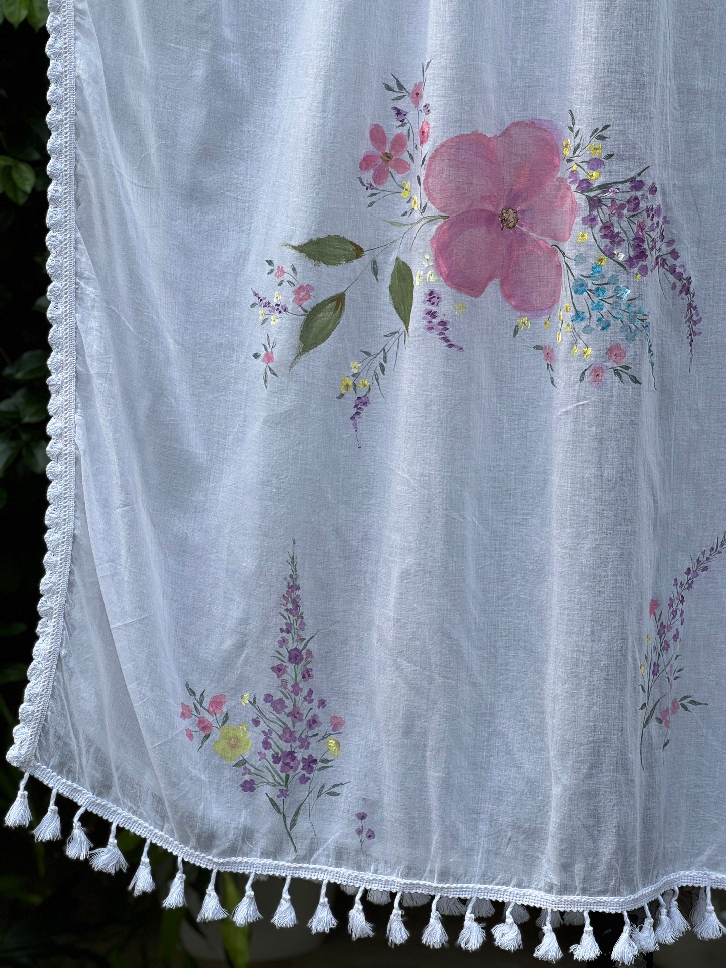 Hand Painted Mul Cotton Dupatta