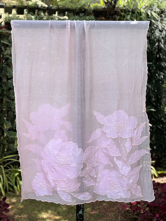Applique Embroidered Cotton Dupatta
