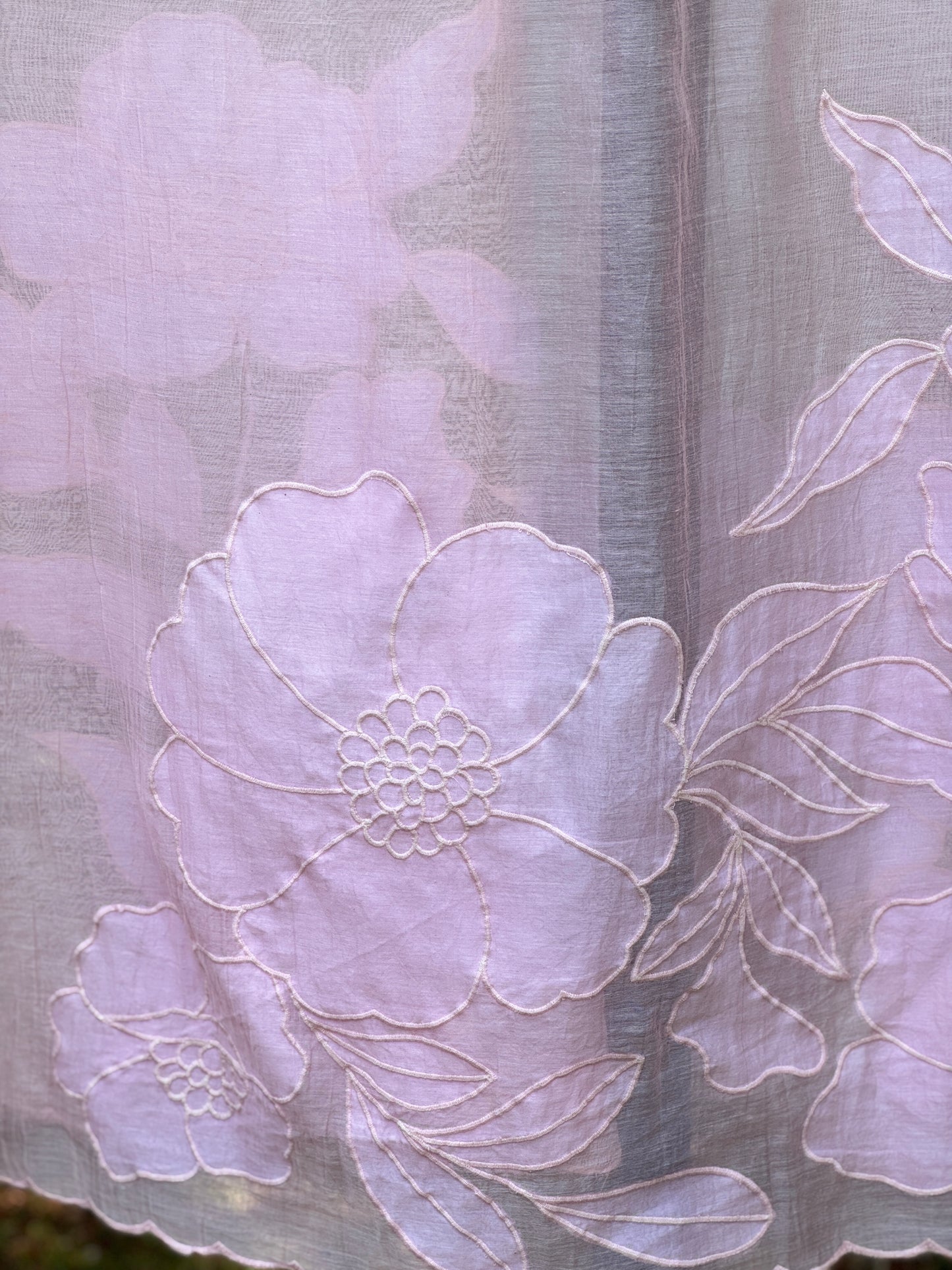 Applique Embroidered Cotton Dupatta