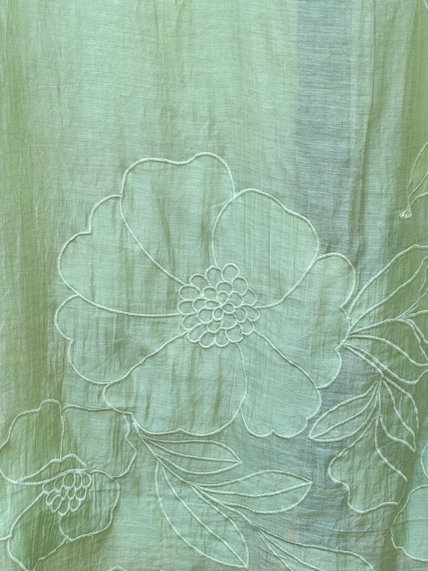 Applique Embroidered Cotton Dupatta