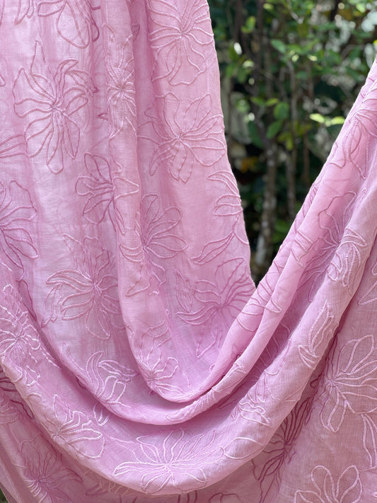 Embroidered 40 gm Banarasi Chanderi Fabric