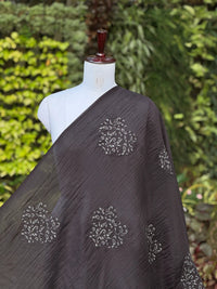 Embroidered 40 gm Banarasi Chanderi Fabric