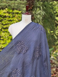 Embroidered 40 gm Banarasi Chanderi Fabric