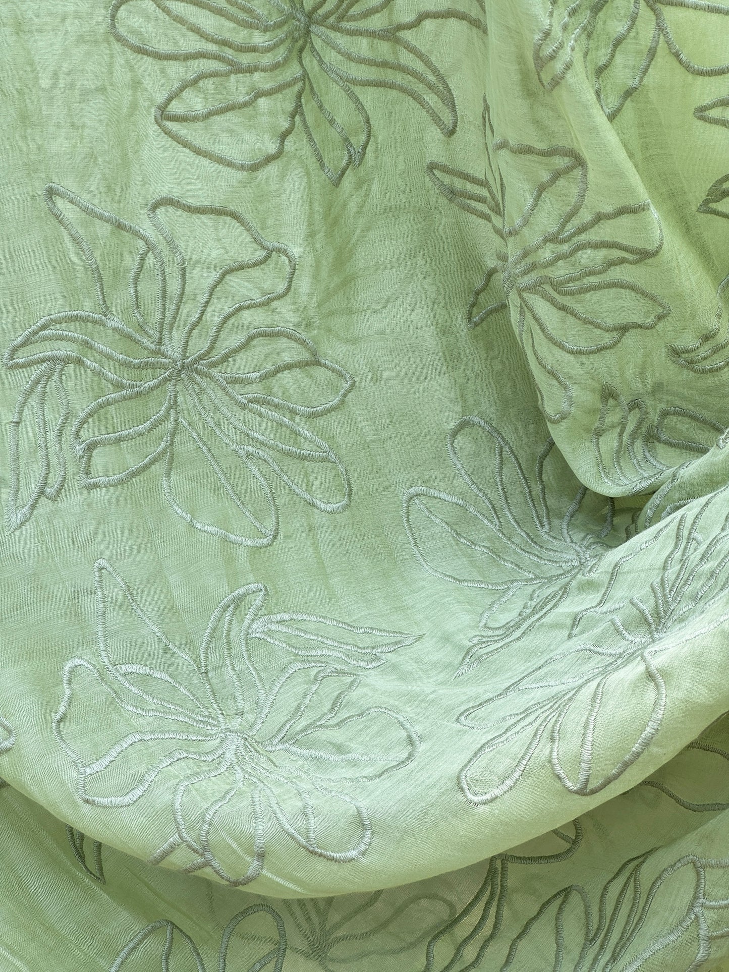 Embroidered 40 gm Banarasi Chanderi Fabric