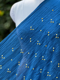 Embroidered 40gm Banarasi Chanderi Fabric