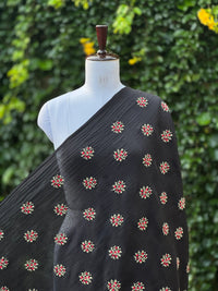Embroidered 40gm Banarasi Chanderi Fabric