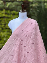 Embroidered 40gm Banarasi Chanderi Fabric
