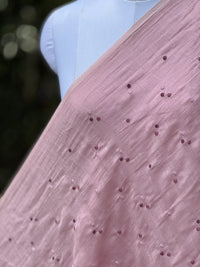Embroidered 40gm Banarasi Chanderi Fabric