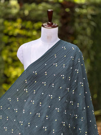 Embroidered 40gm Banarasi Chanderi Fabric