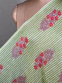 Printed Mul Chanderi Fabric