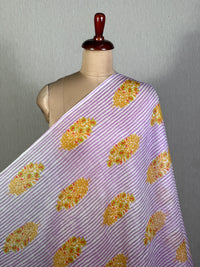 Printed Mul Chanderi Fabric