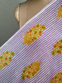 Printed Mul Chanderi Fabric