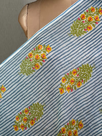 Printed Mul Chanderi Fabric