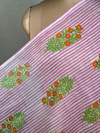 Printed Mul Chanderi Fabric