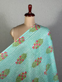 Printed Mul Chanderi Fabric