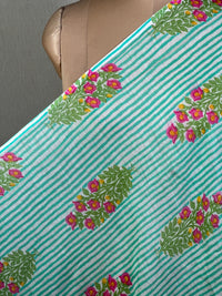 Printed Mul Chanderi Fabric