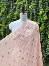 Embroidered 40 gm Banarasi Chanderi Fabric