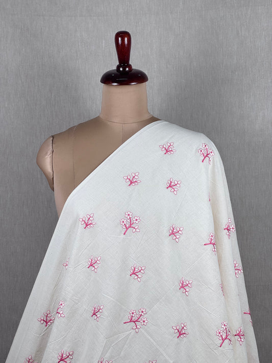 Embroidered Kora Cotton Fabric