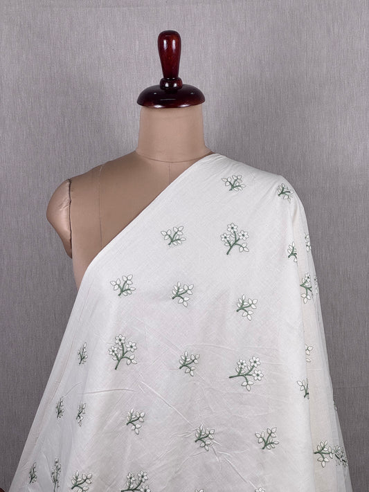 Embroidered Kora Cotton Fabric