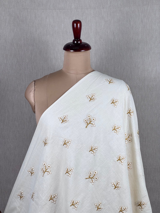 Embroidered Kora Cotton Fabric