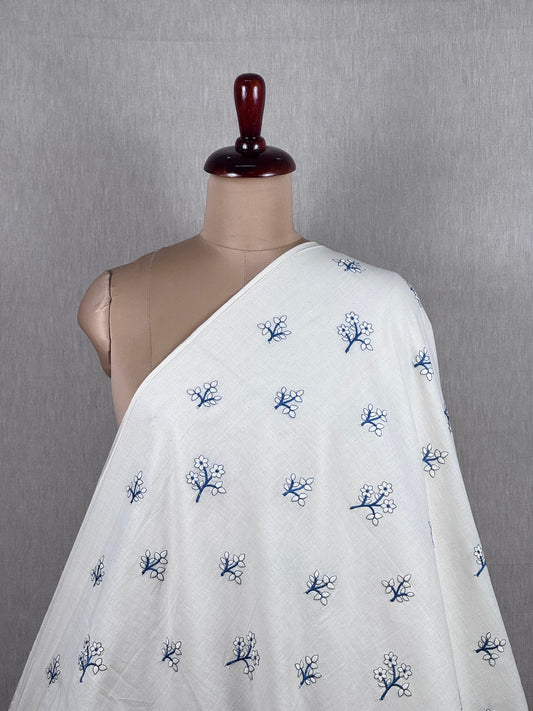 Embroidered Kora Cotton Fabric