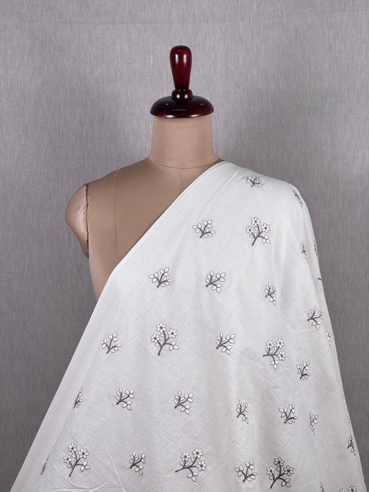 Embroidered Kora Cotton Fabric