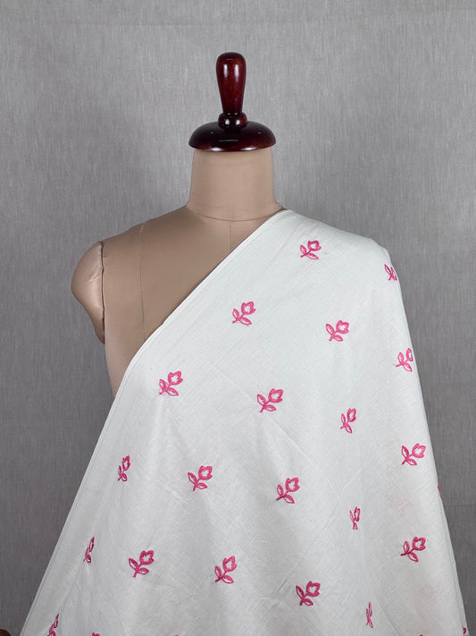 Embroidered Kora Cotton Fabric