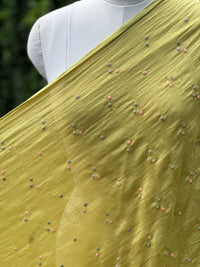 Embroidered 40 gm Banarasi Chanderi Fabric