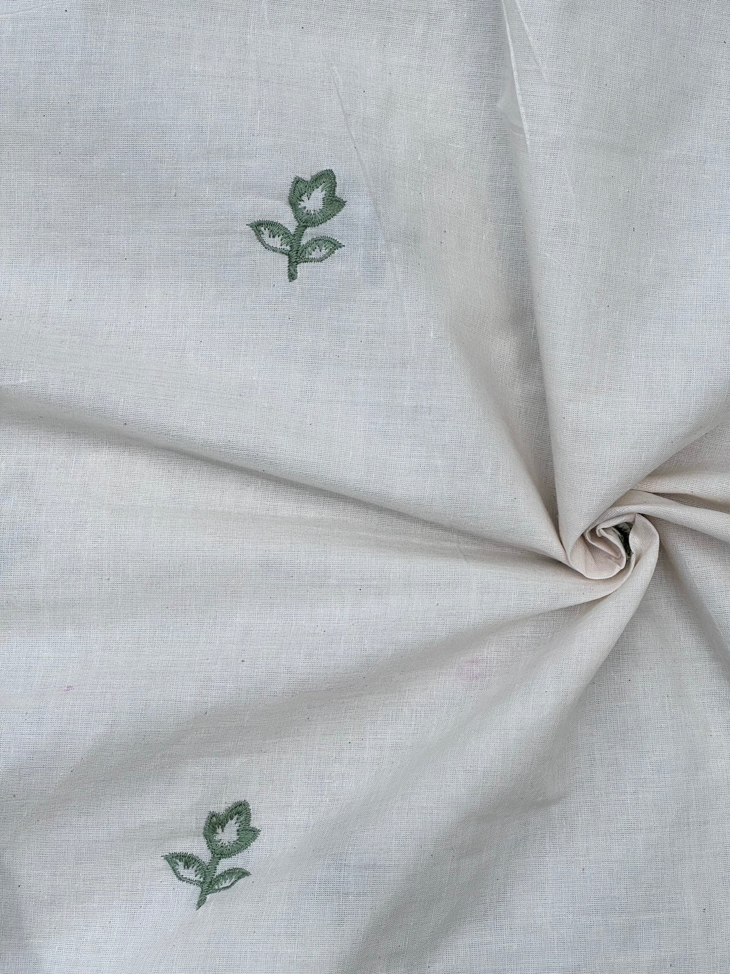 Embroidered Kora Cotton Fabric