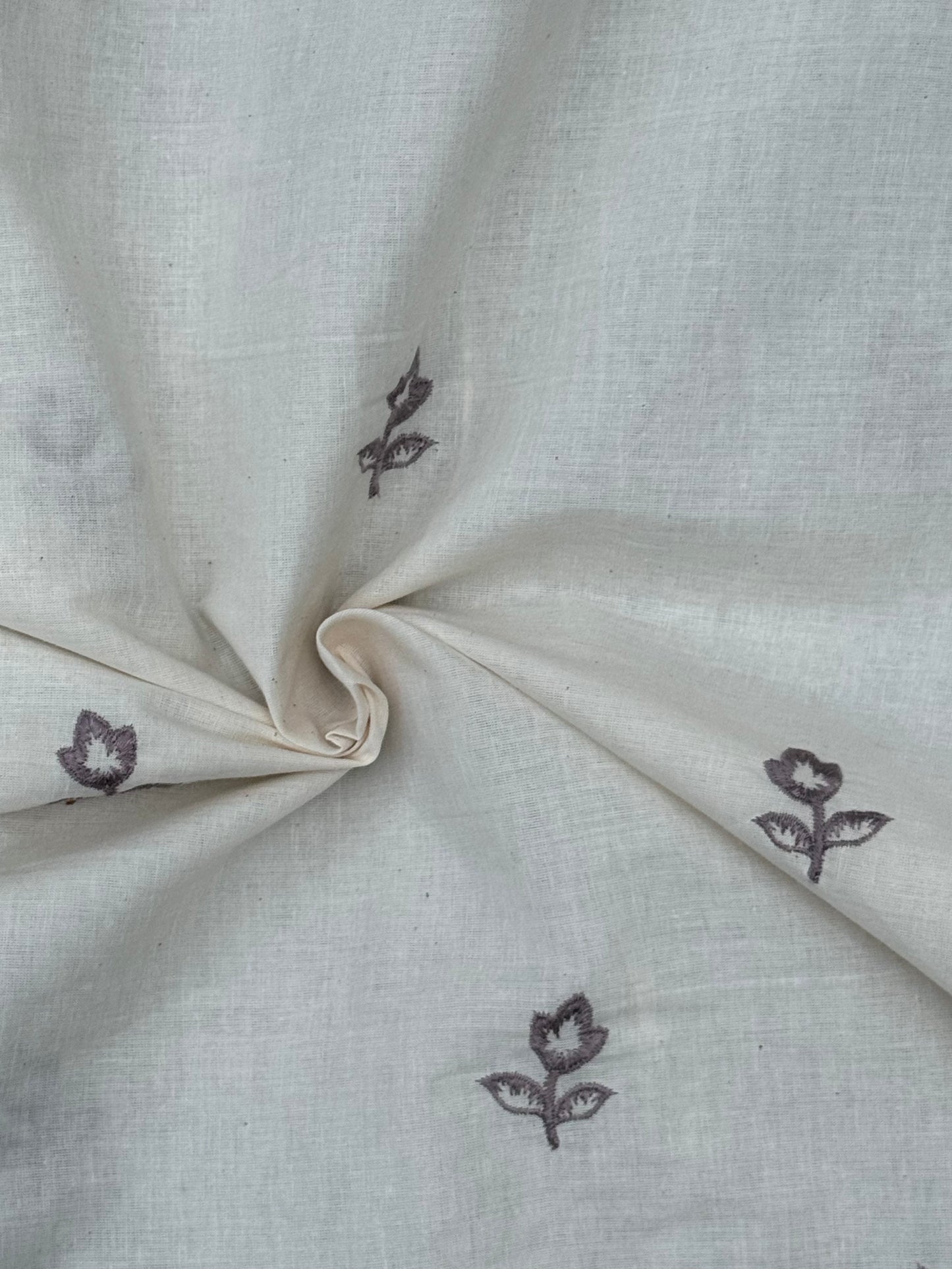 Embroidered Kora Cotton Fabric